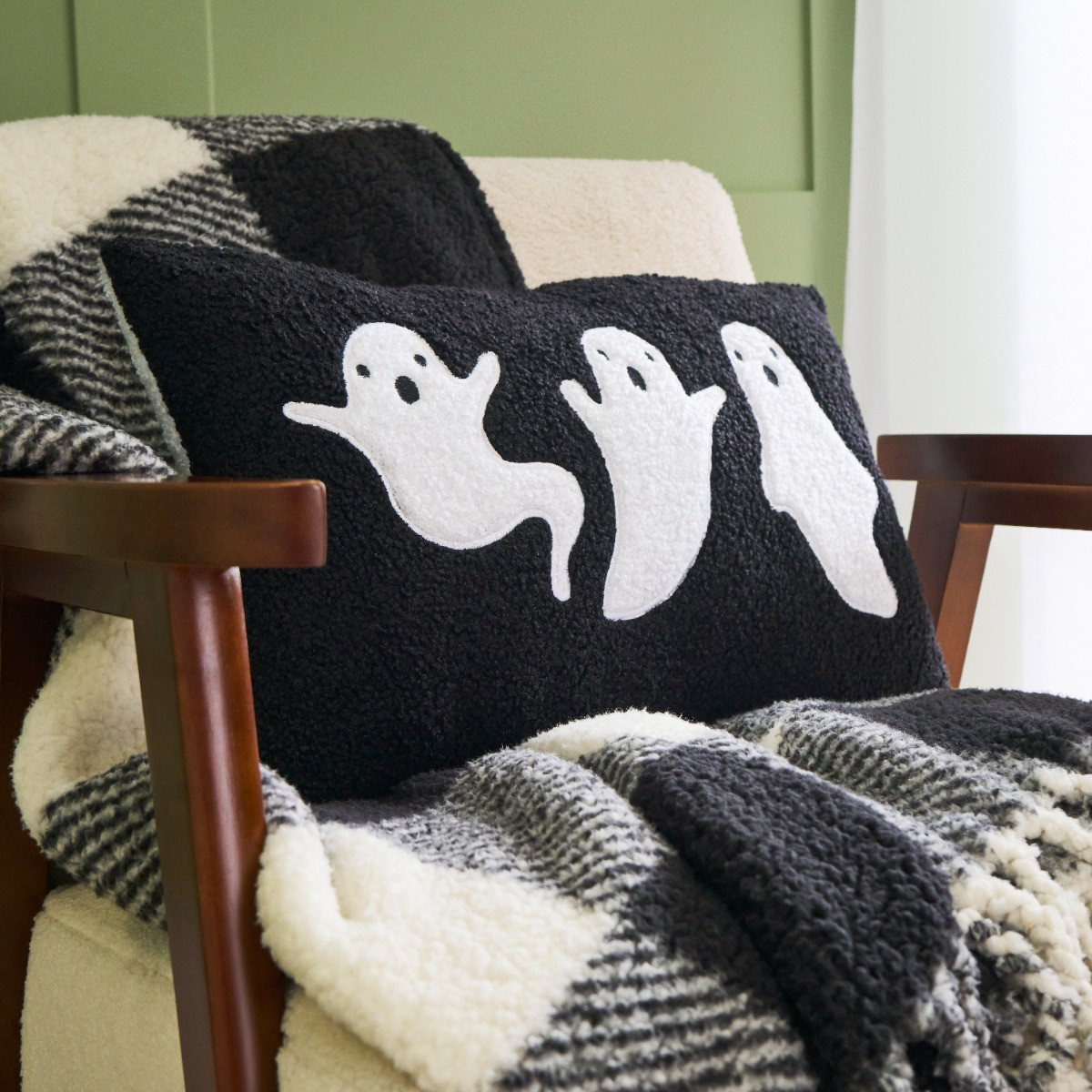 OHS Boucle "BOO" Cushion - Monochrome>