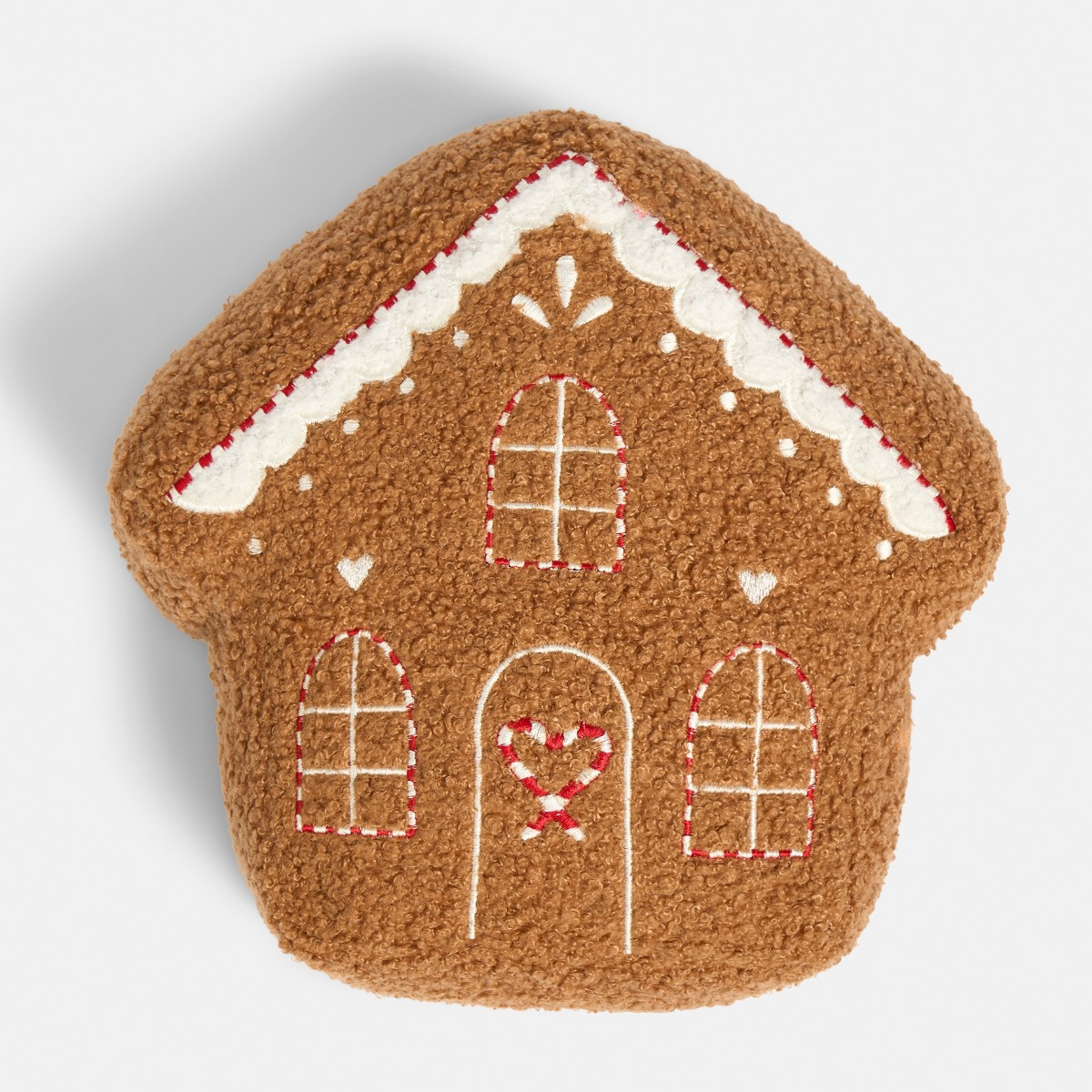 OHS Gingerbread House Cushion - Brown>