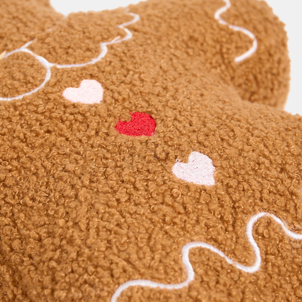 OHS Toffee the Gingerbread Girl Cushion - Brown>