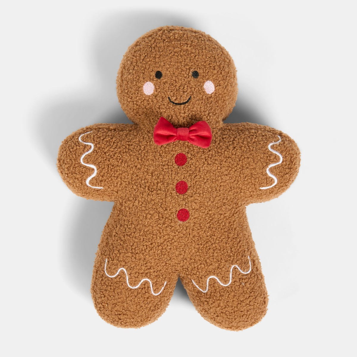 OHS Nutmeg the Gingerbread Boy Cushion - Brown>