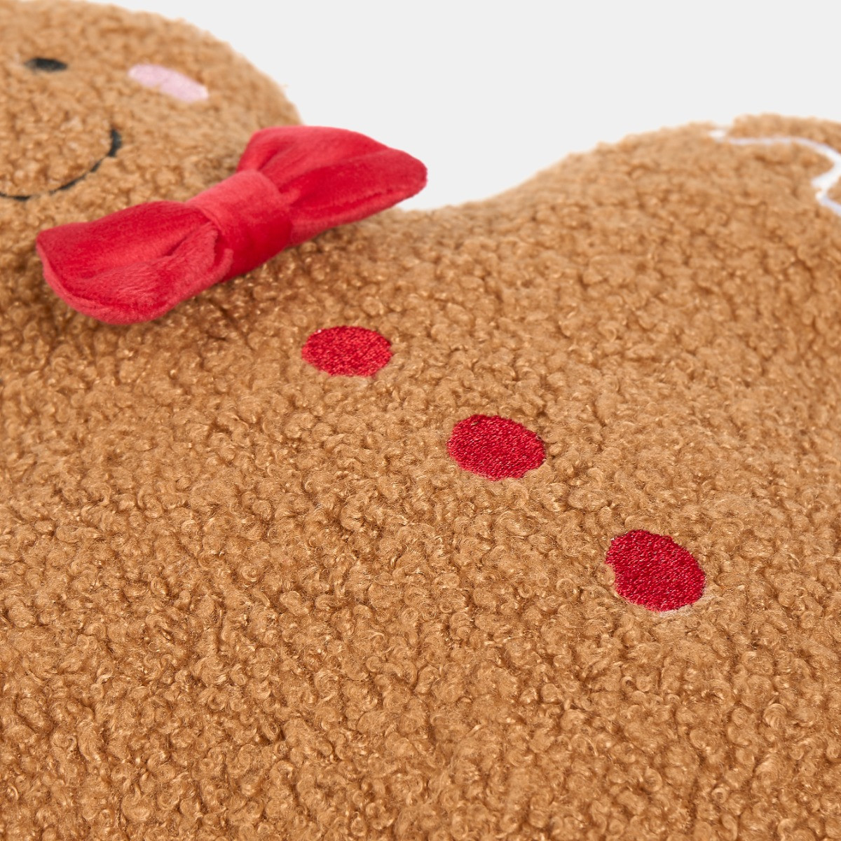 OHS Nutmeg the Gingerbread Boy Cushion - Brown>