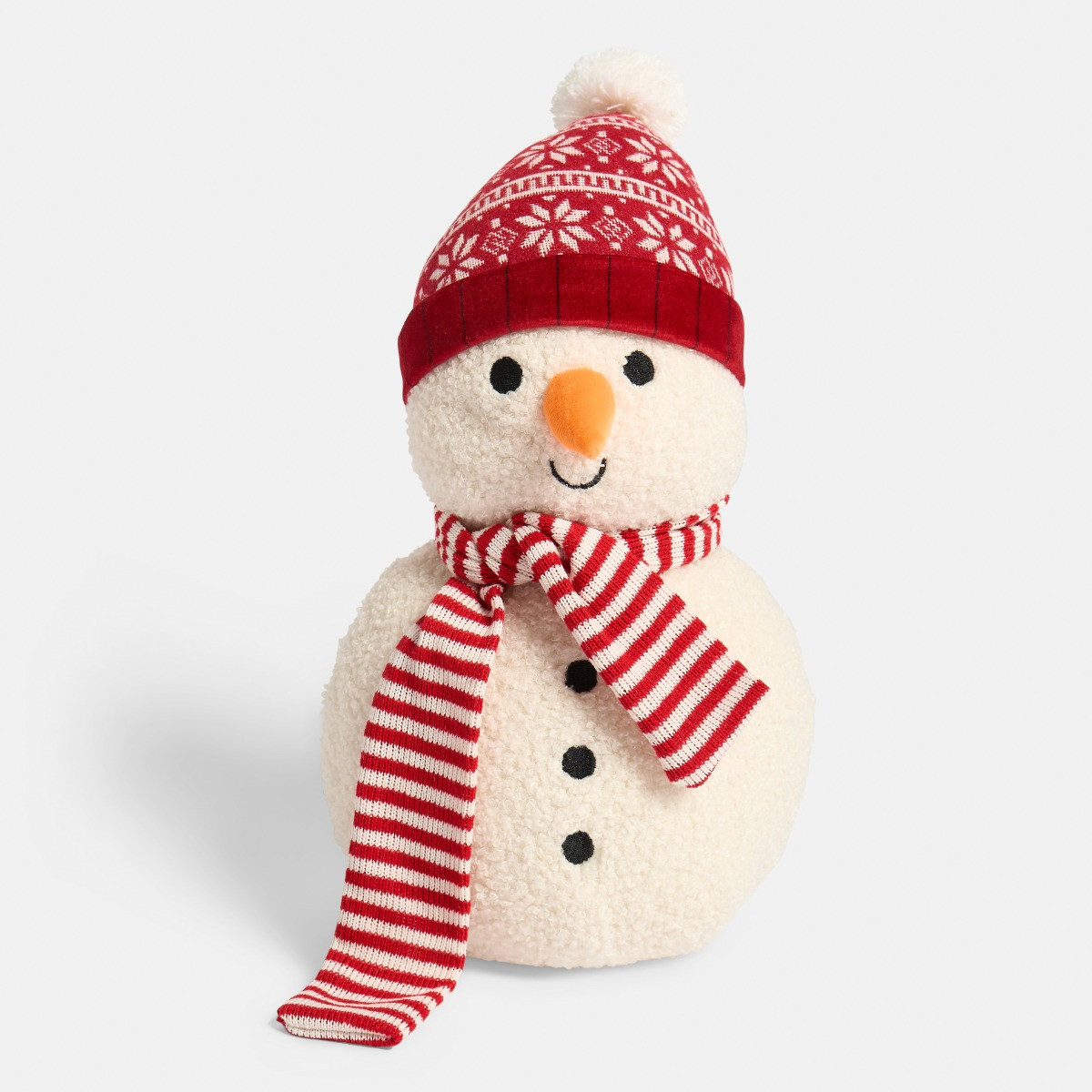 OHS Snowy the Snowman Cushion - White>