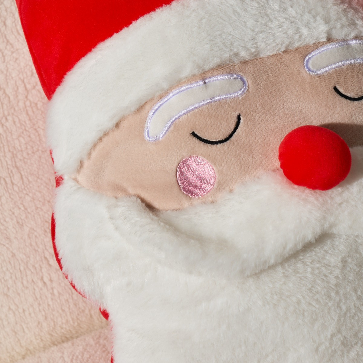 OHS Santa Shaped Cushion - Red>