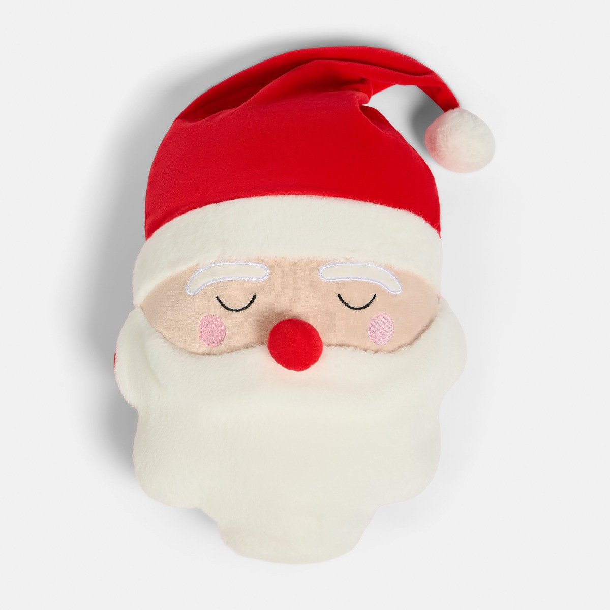 OHS Santa Shaped Cushion - Red>