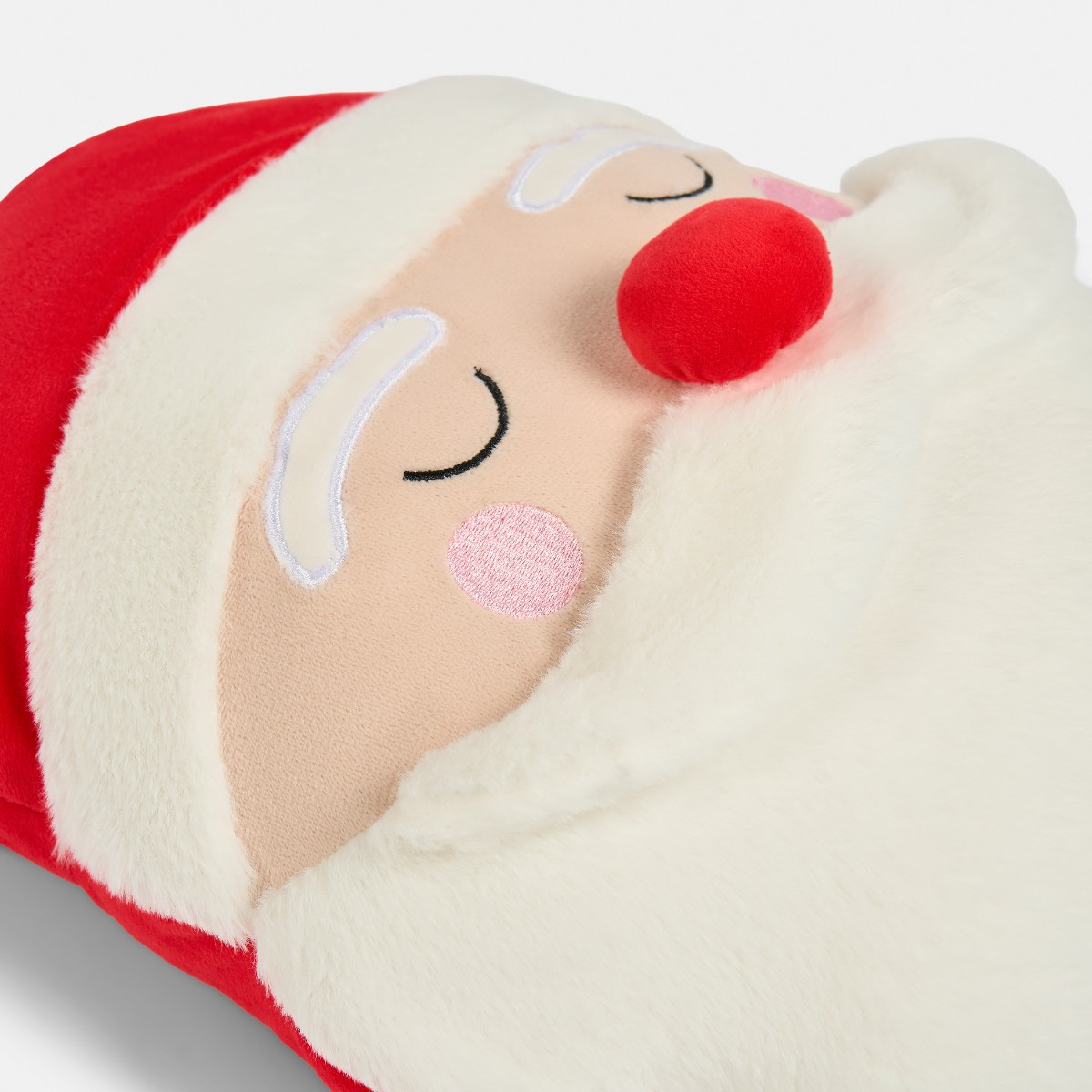 OHS Santa Shaped Cushion - Red>