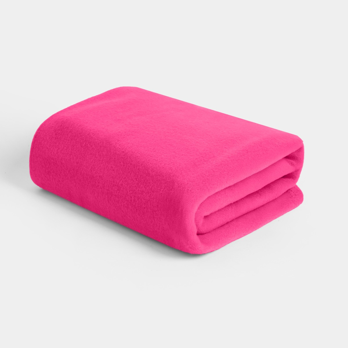OHS Plain Fleece Throw, Hot Pink - 125 x 150cm>