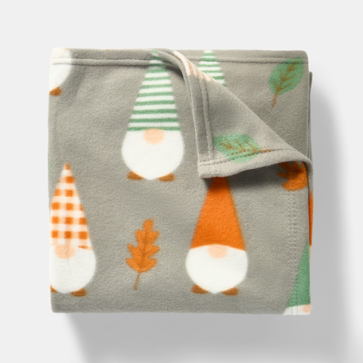 OHS Autumnal Gonk Polar Fleece Throw - Charcoal>