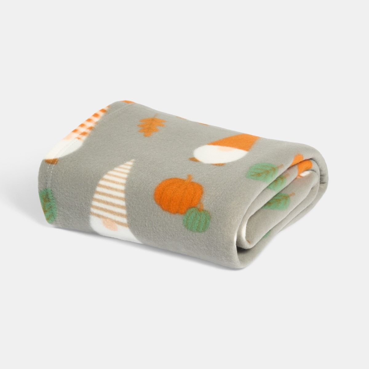 OHS Autumnal Gonk Polar Fleece Throw - Charcoal>
