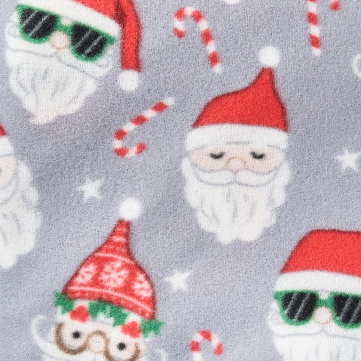 OHS Fun Santa Fleece Throw - Grey>