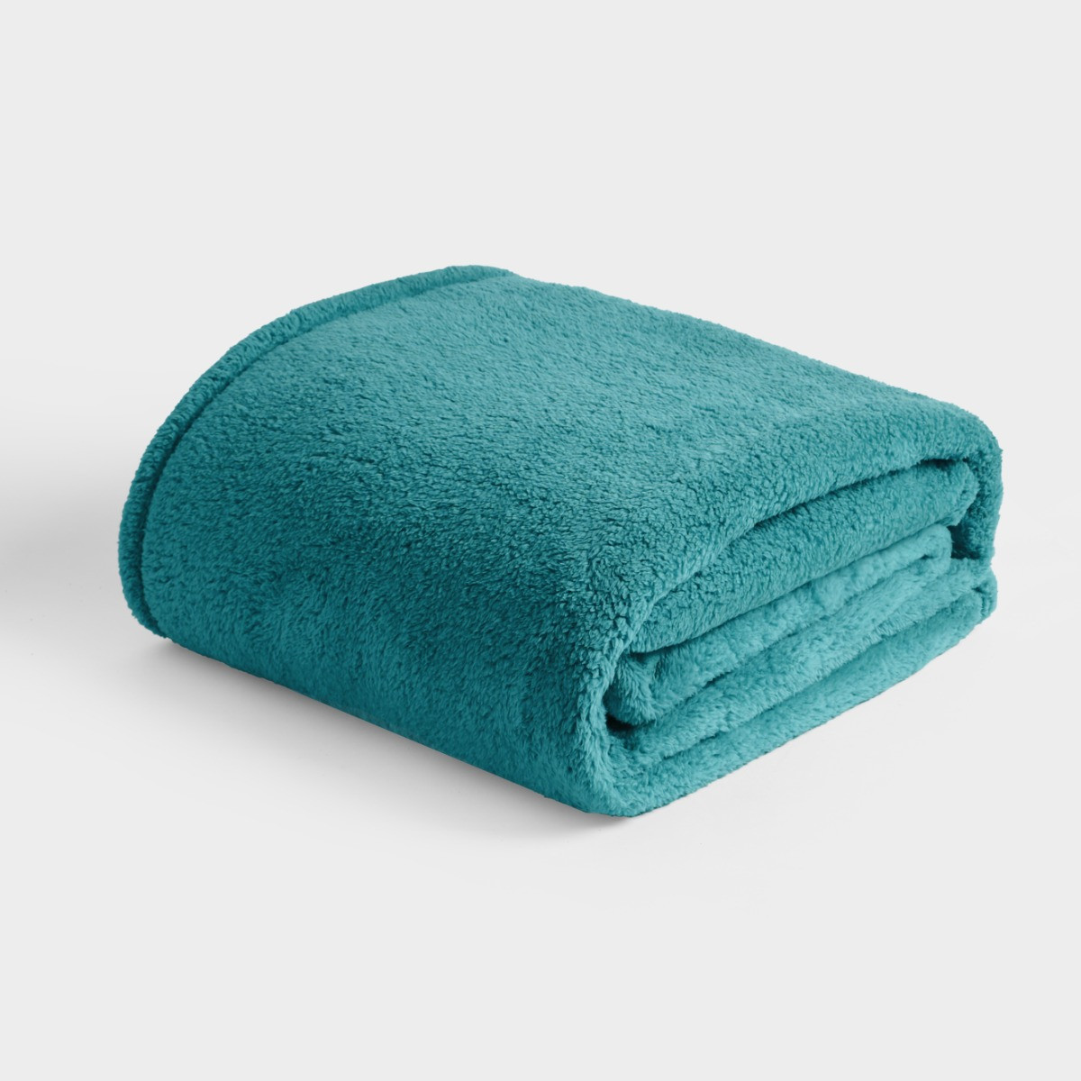 OHS Teddy Fleece Throw, Teal - 150 x 200cm>