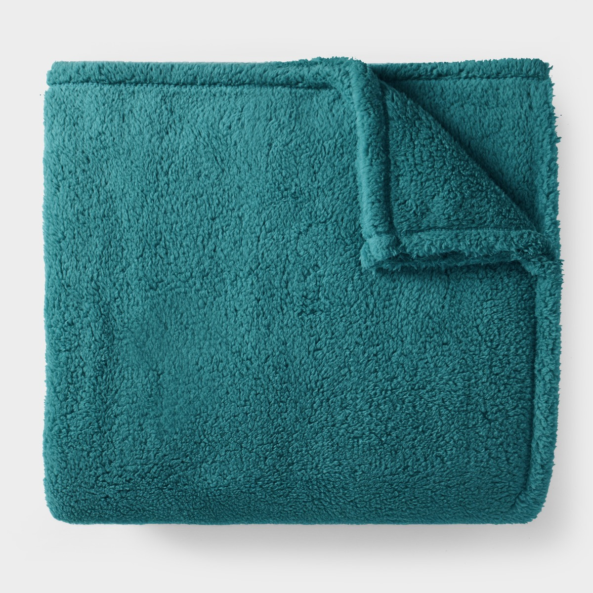 OHS Teddy Fleece Throw, Teal - 150 x 200cm>