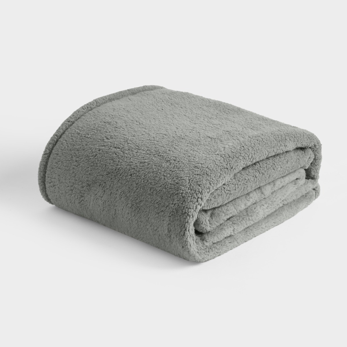 OHS Teddy Fleece Throw - Mid Grey>