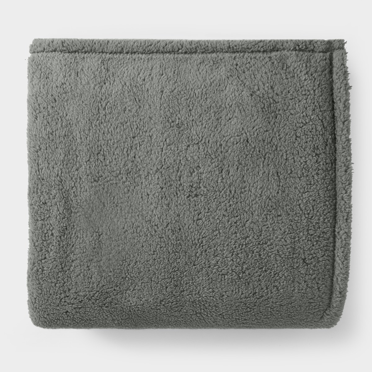 OHS Teddy Fleece Throw - Mid Grey>