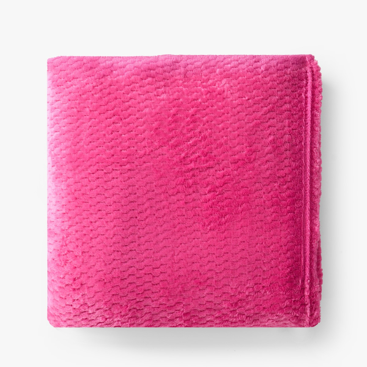 OHS Waffle Fleece Throw, Hot Pink - 200 x 240cm>