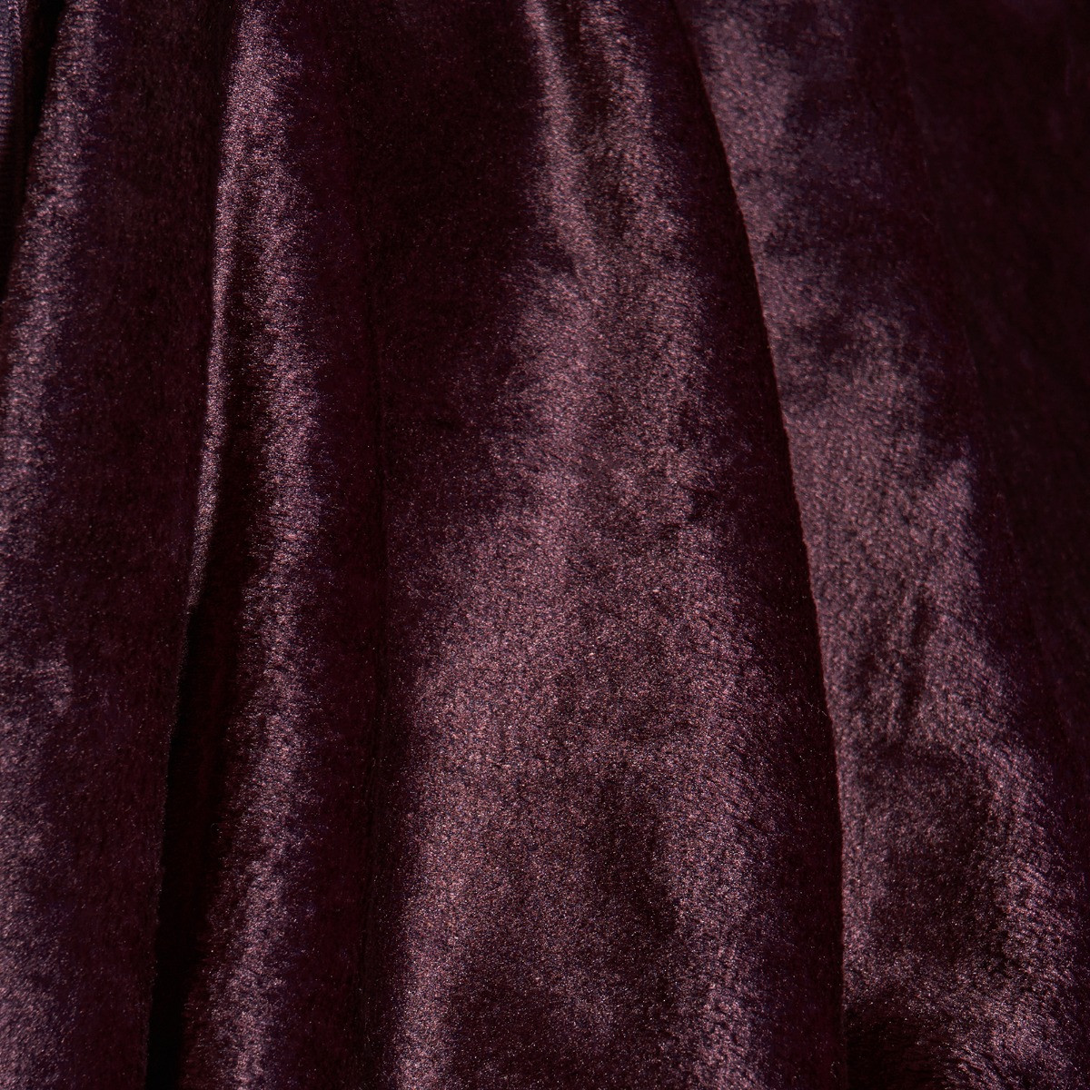 OHS Faux Fur Mink Throw - Burgundy>