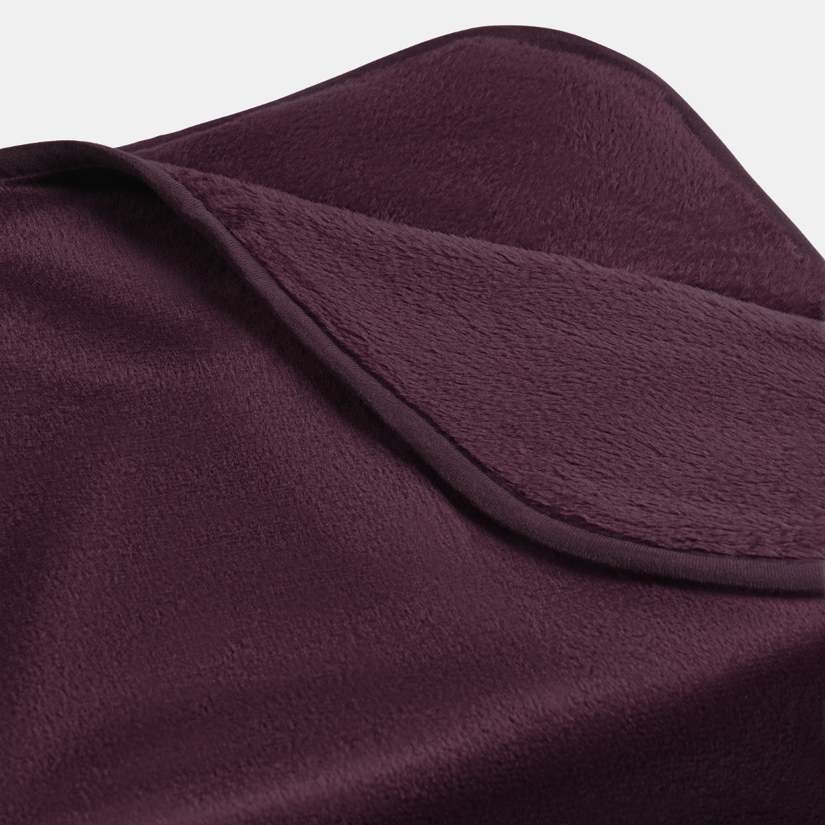 OHS Faux Fur Mink Throw - Burgundy>