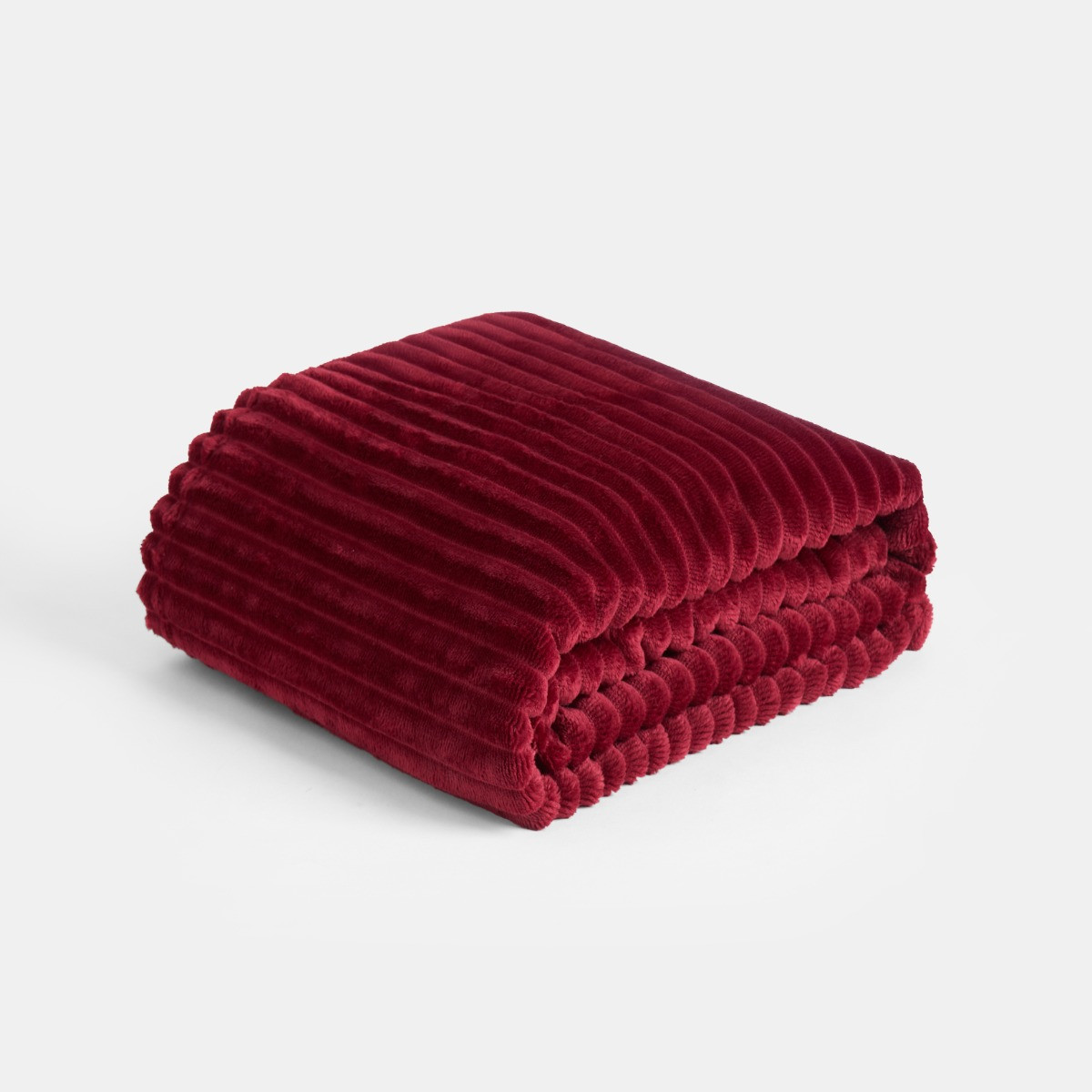 OHS Ribbed Fleece Throw - Red>