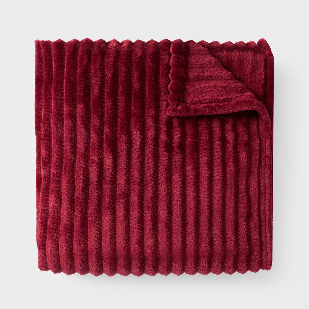 OHS Ribbed Fleece Throw - Red>