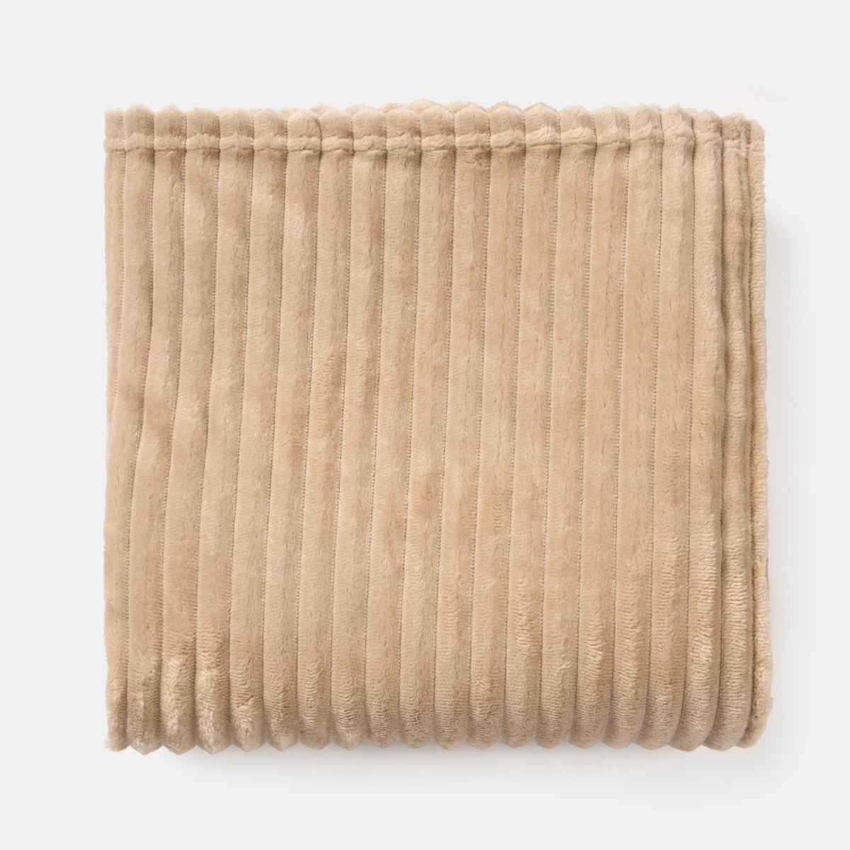 OHS Ribbed Fleece Throw - Natural>