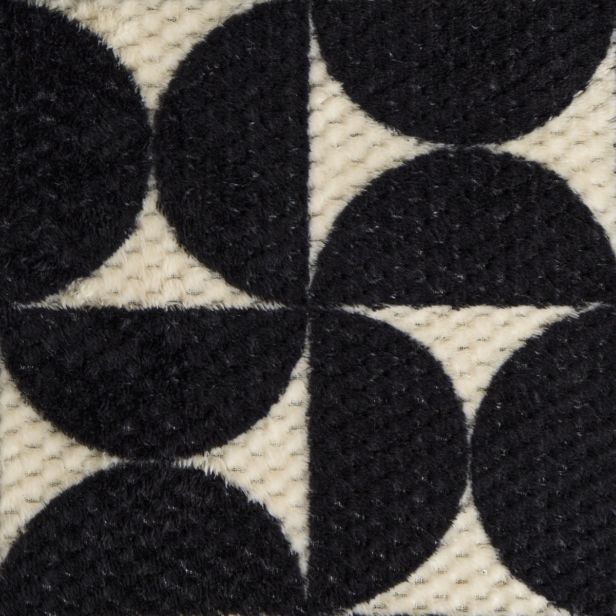 OHS Half-Circle Waffle Fleece Throw - Monochrome>