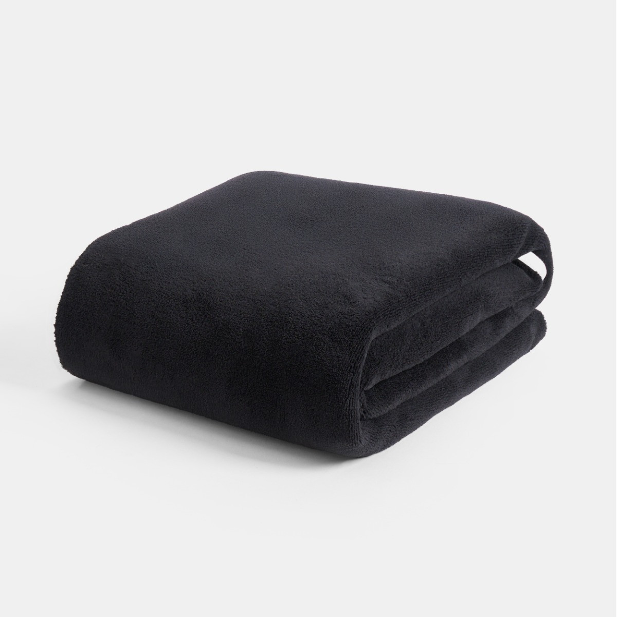 OHS Piped Edge Throw - Black/Cream>