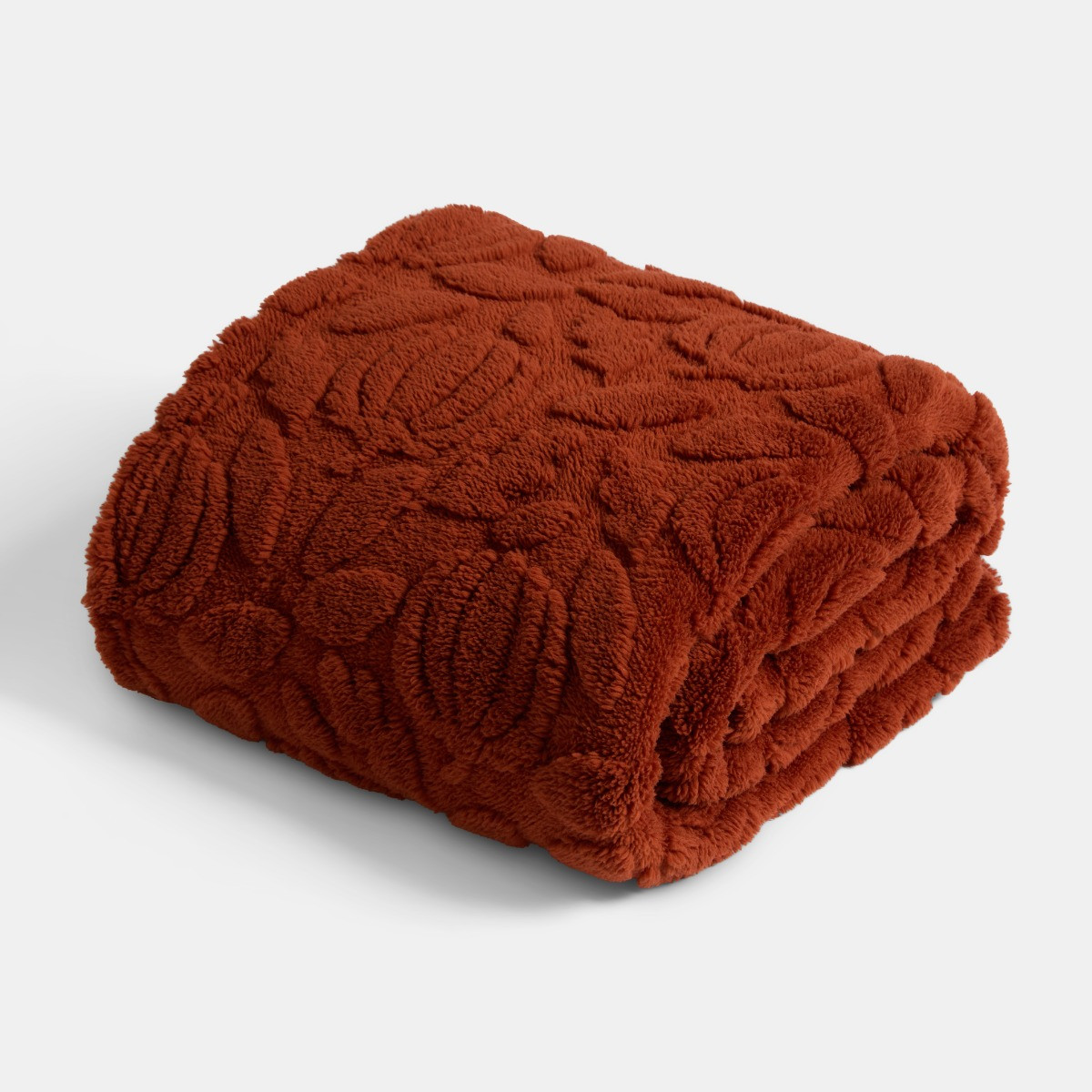 OHS Tufted Pumpkin Fleece Throw - Rust>