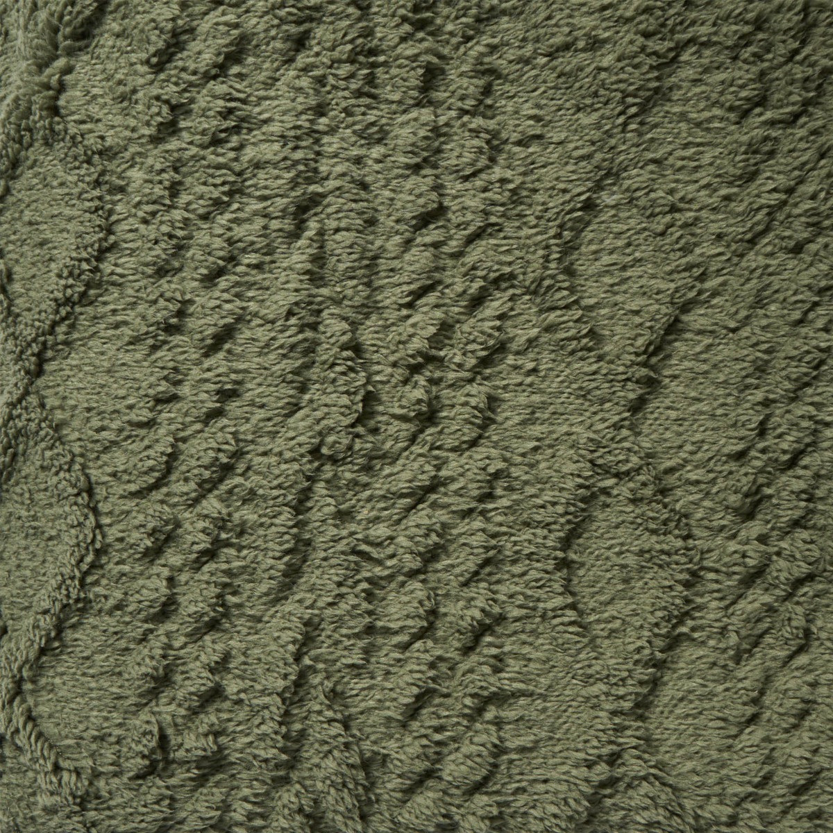 OHS Cable Knit Sherpa Throw - Woodland Green>