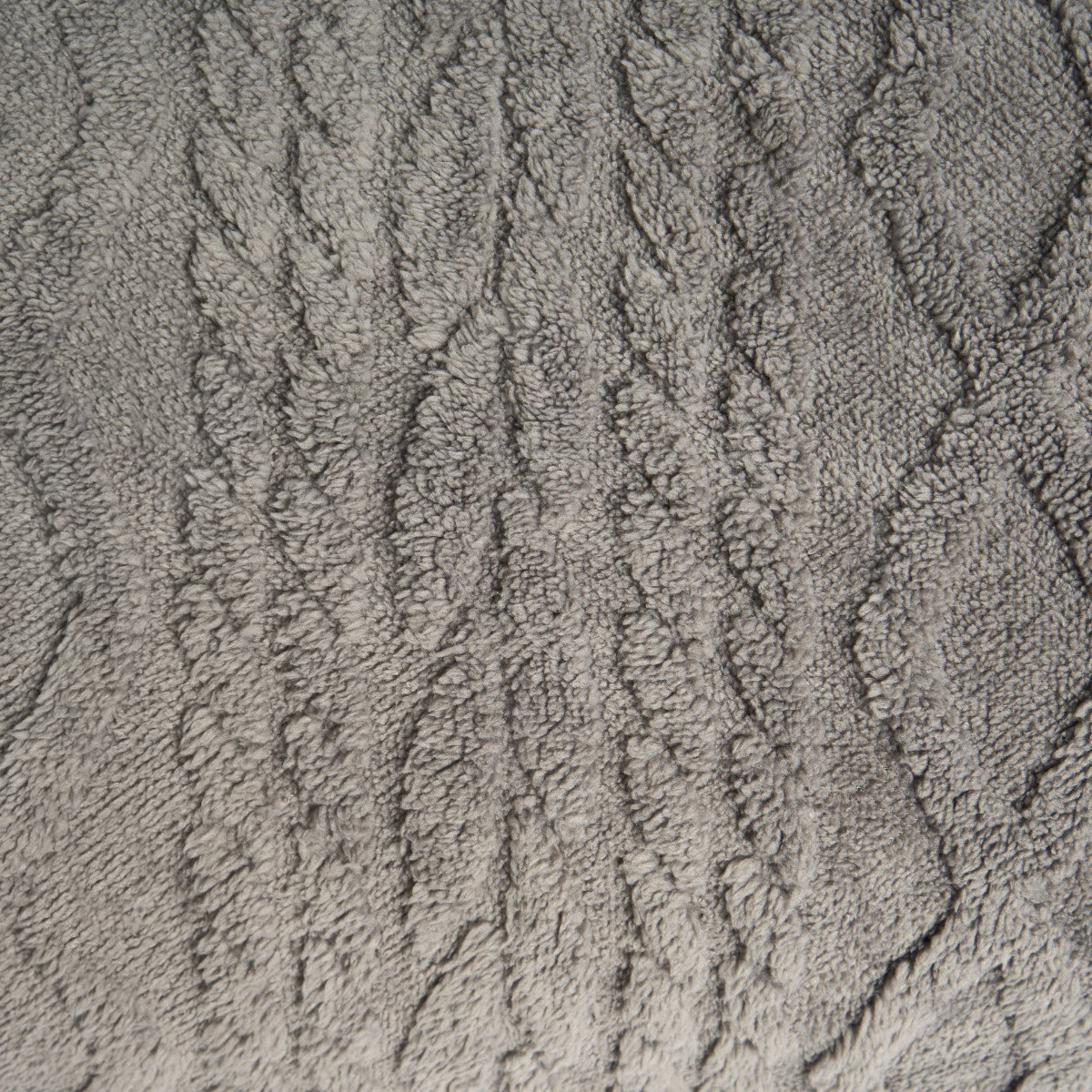 OHS Cable Knit Family Throw - Grey>