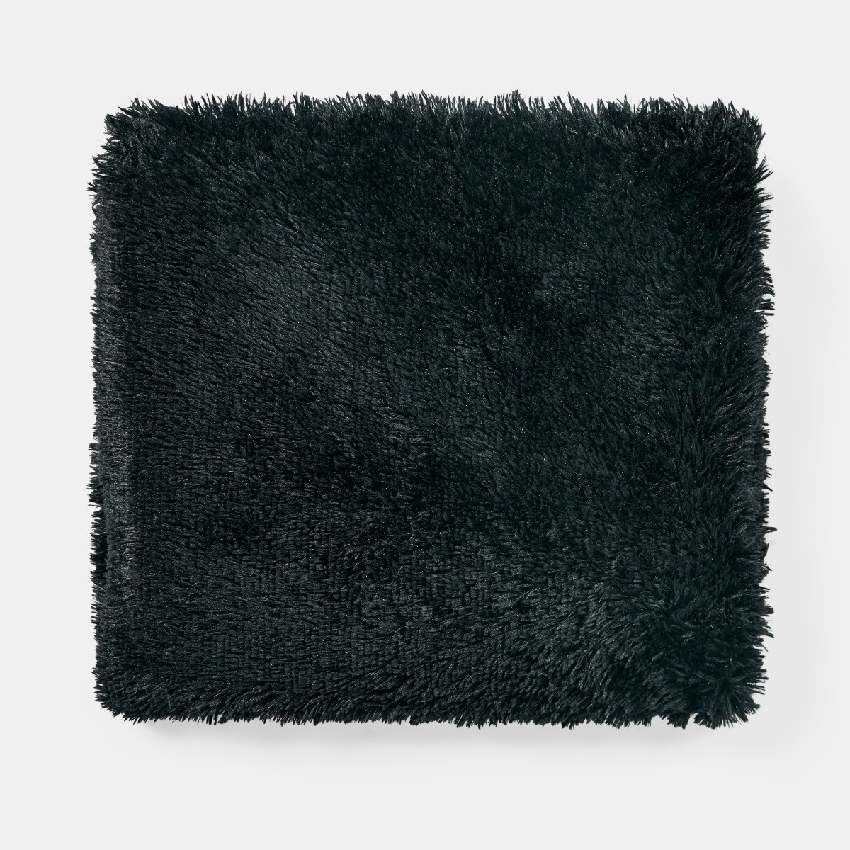 OHS Fluffy Throw, Black - 150 x 200cm>
