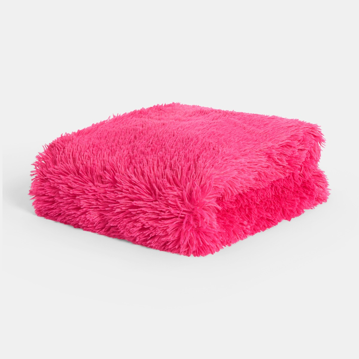 OHS Fluffy Fleece Throw, Hot Pink - 150 x 200cm>