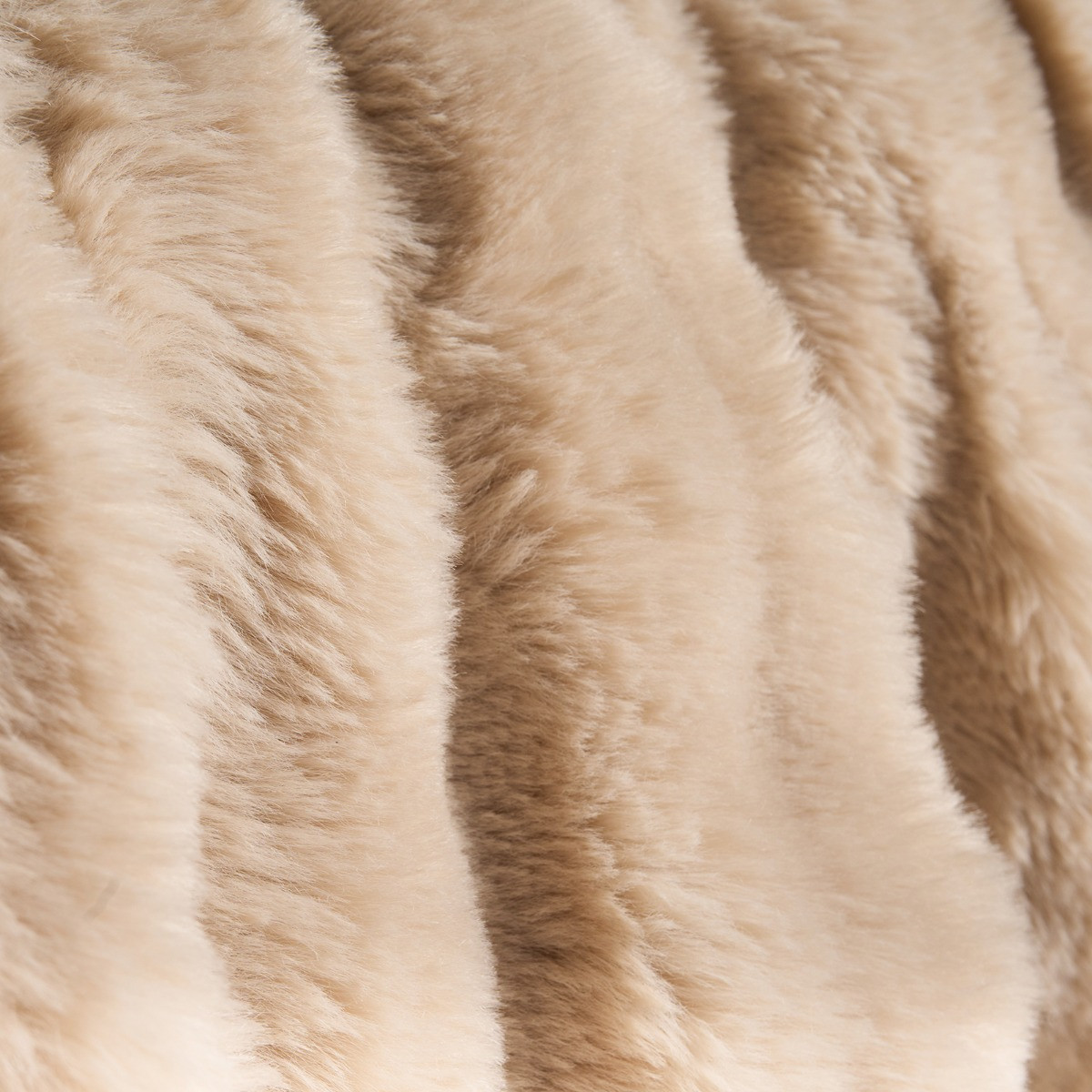 OHS Bubble Faux Fur Throw - Natural>