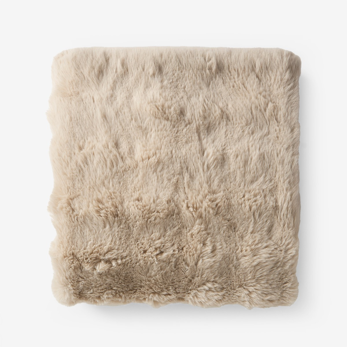 OHS Bubble Faux Fur Throw - Natural>