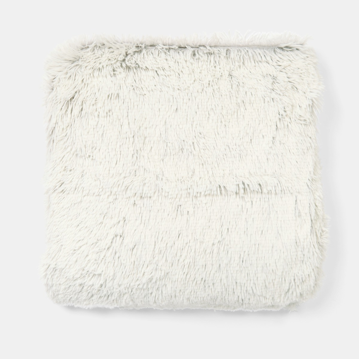 OHS Marl Fluffy Throw - Grey>
