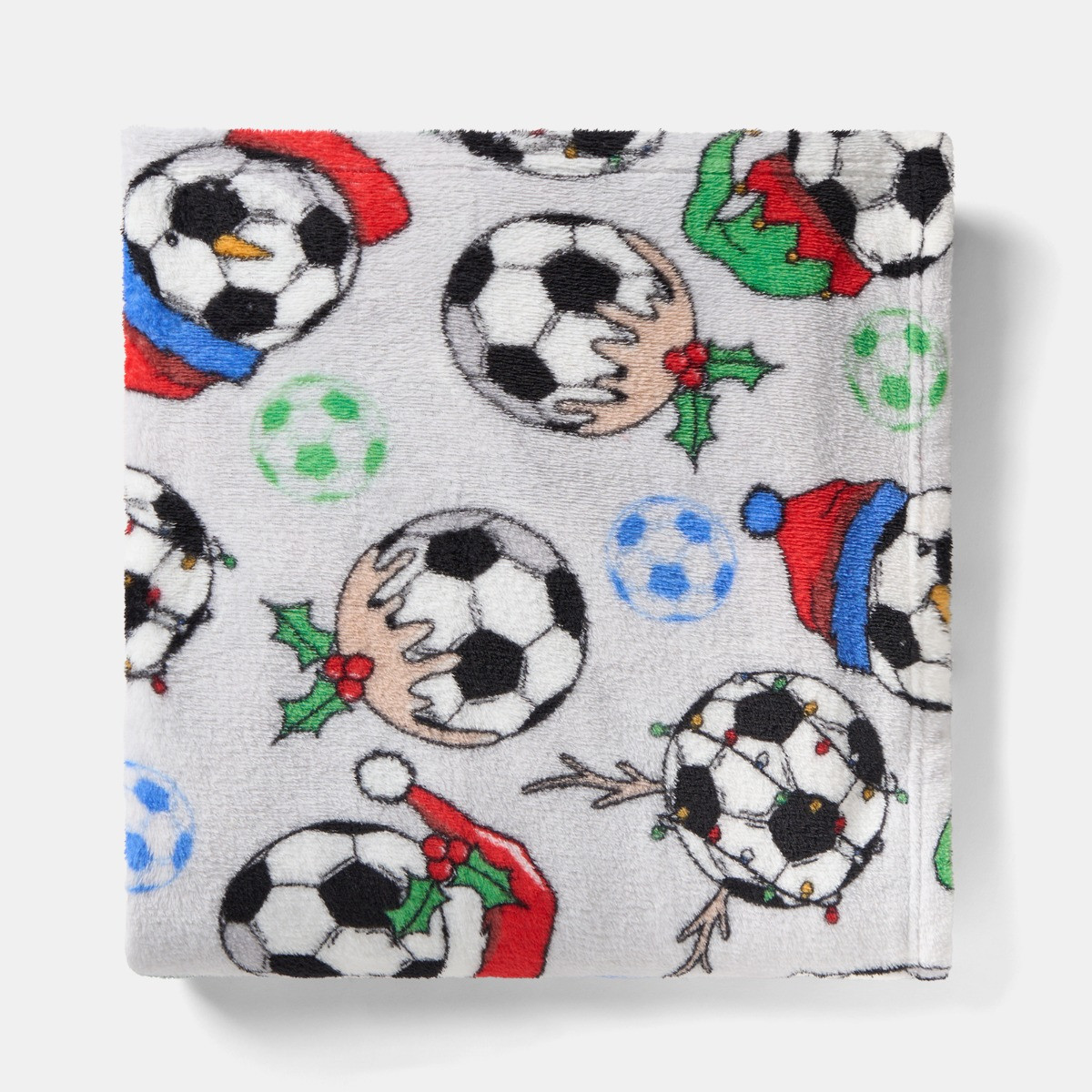 OHS Christmas Football Throw - Grey>