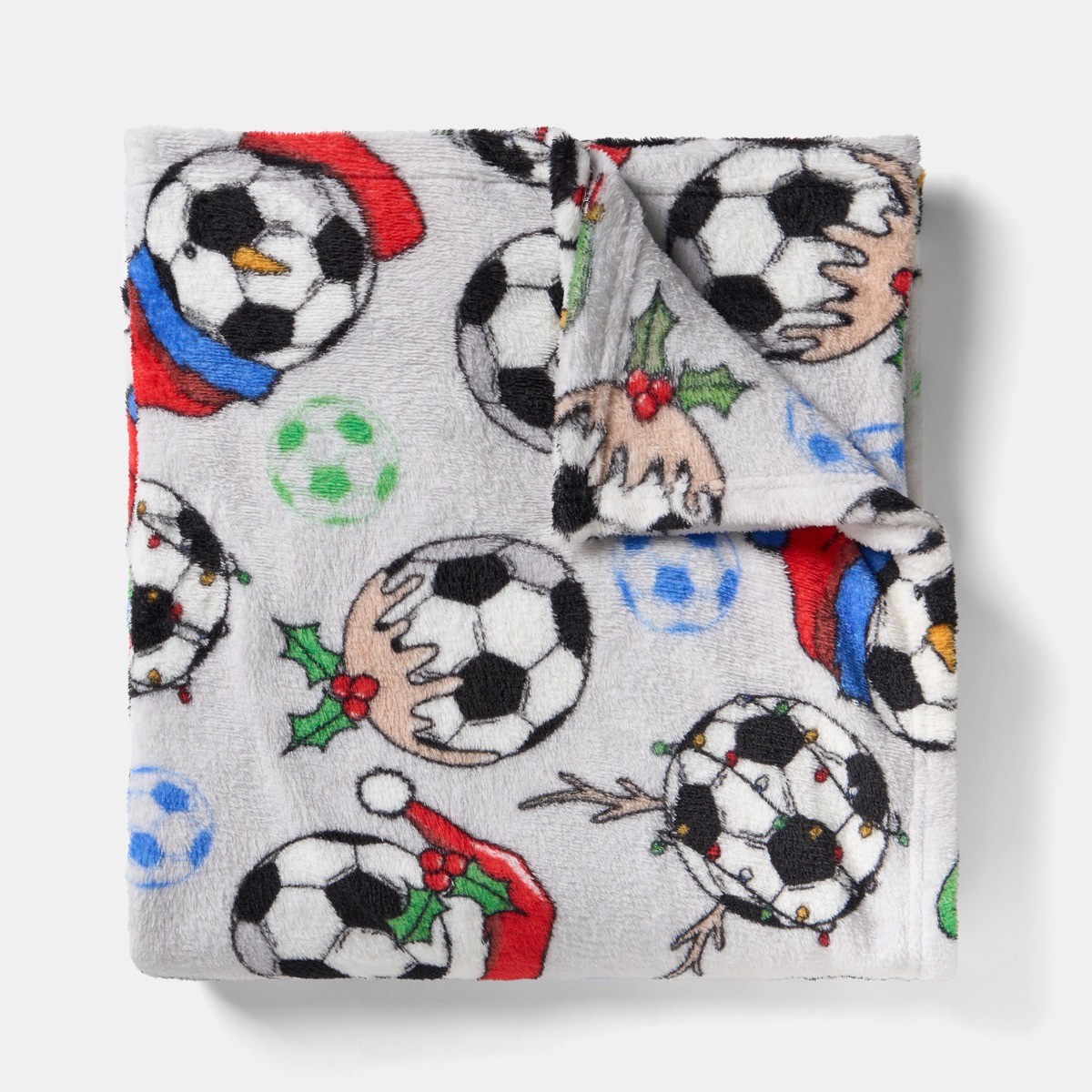 OHS Christmas Football Throw - Grey>