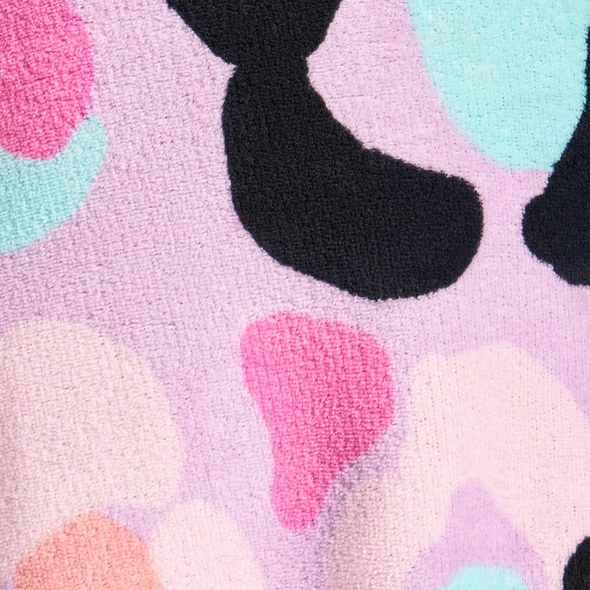 OHS Leopard Print Hooded Blanket - Lilac>