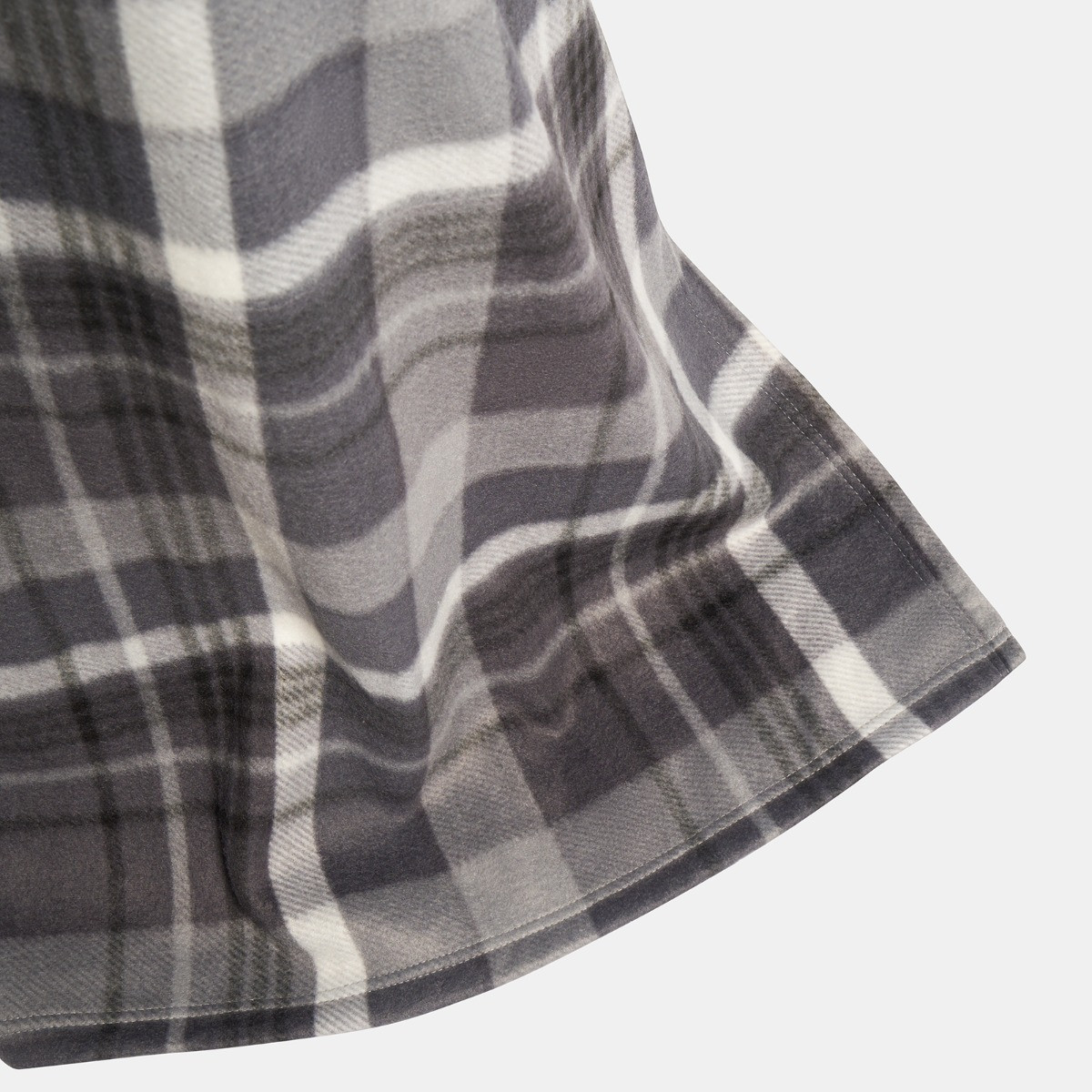 OHS Check Fleece Wearable Blanket - Grey>