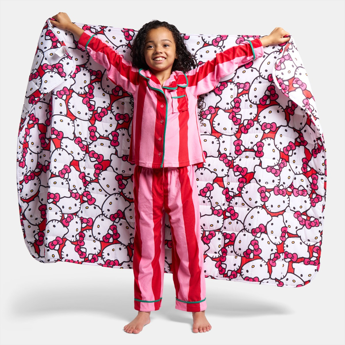 OHS Kids Hello Kitty Weighted Blanket, Red - 3kg>
