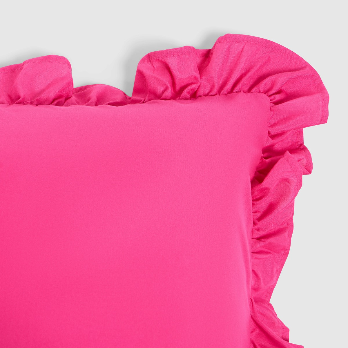 OHS 4 Pack Frill Cushion Covers - Hot Pink>
