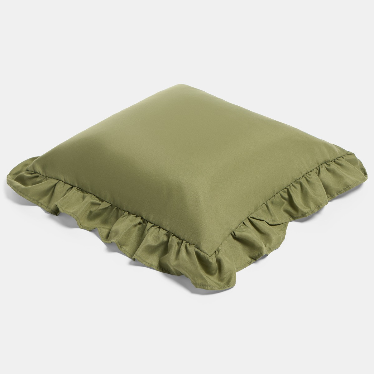 OHS 4 Pack Frill Cushion Covers - Olive>