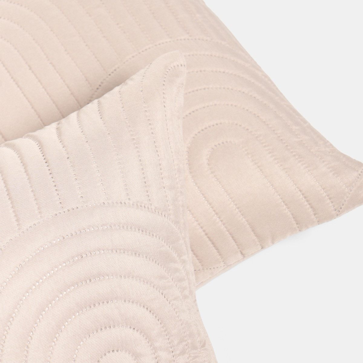 OHS 4 Pack Arches Quilted Cushion Covers - Natural>