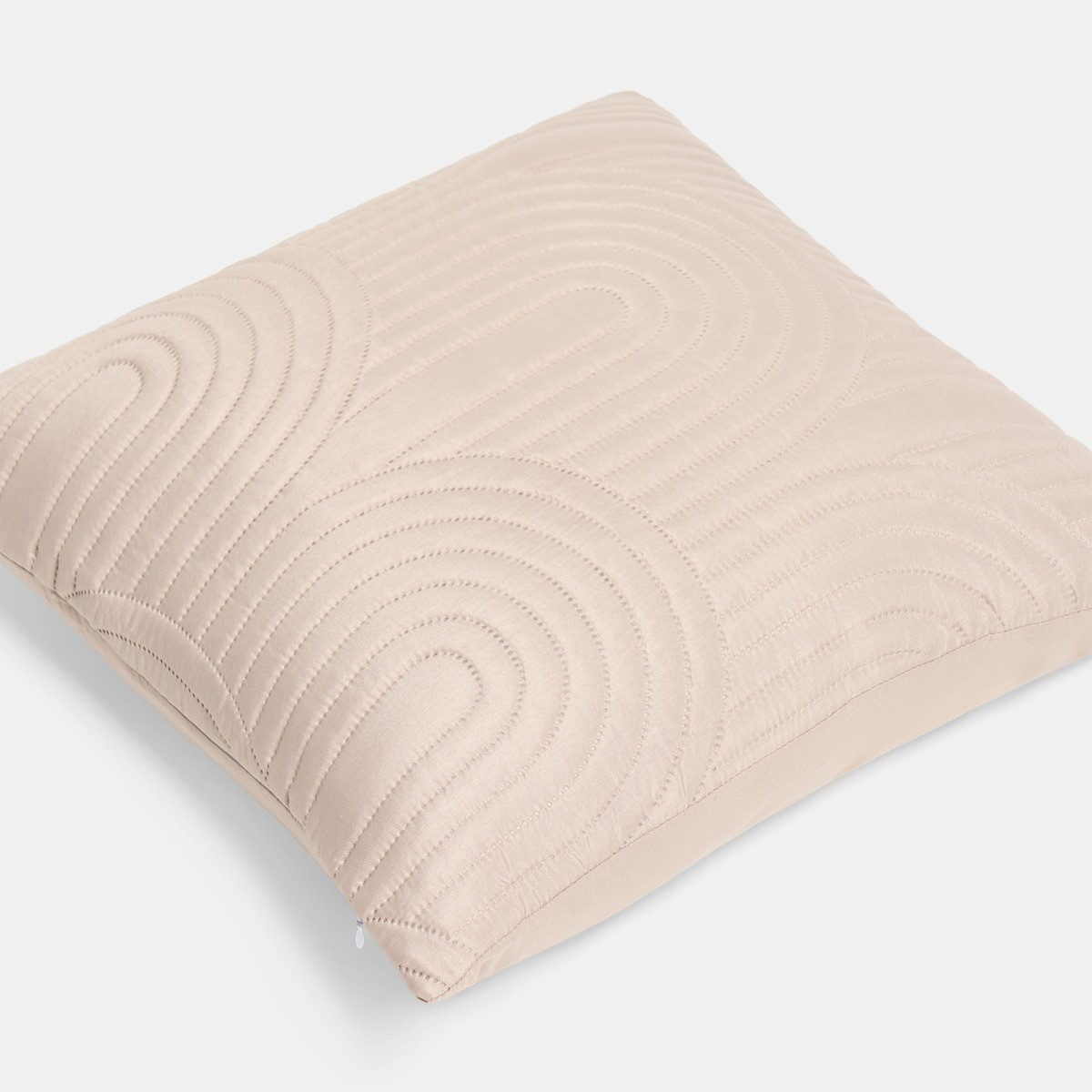 OHS 4 Pack Arches Quilted Cushion Covers with Cushion - Natural>
