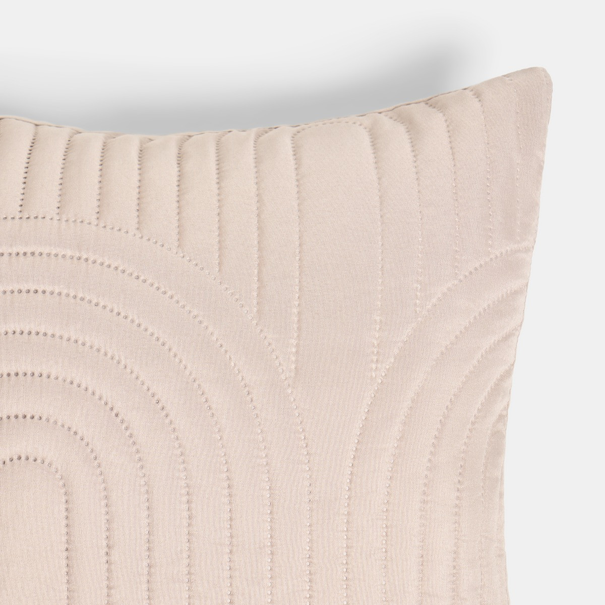 OHS 4 Pack Arches Quilted Cushion Covers - Natural>