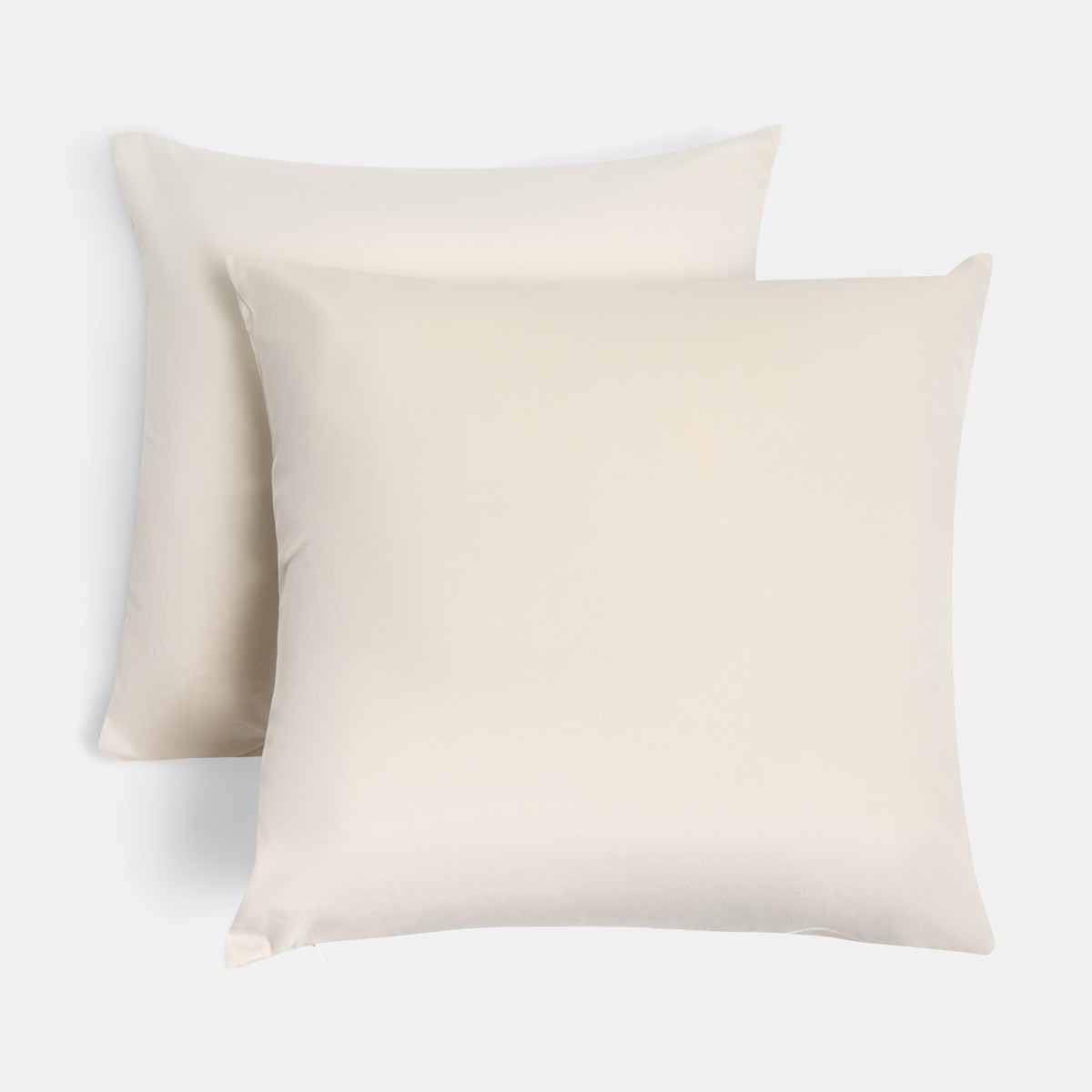 OHS Matte Velvet Cushion Covers, Cream - 45 x 45cm>