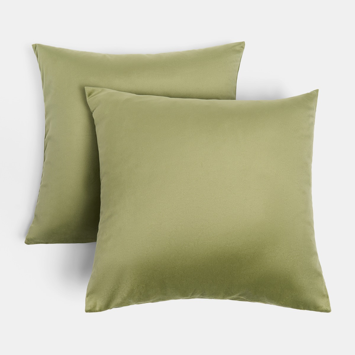 OHS 4 Pack Matte Velvet Cushion Covers - Olive>