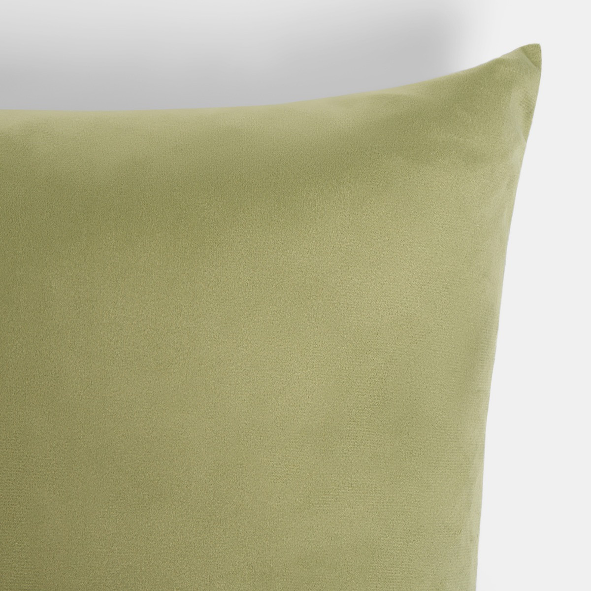 OHS 4 Pack Matte Velvet Cushion Covers with Cushion - Olive>