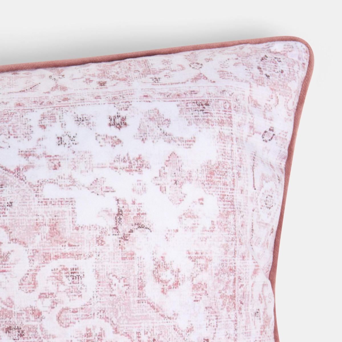 OHS 4 Pack Vintage Printed Cushion Covers - Blush>