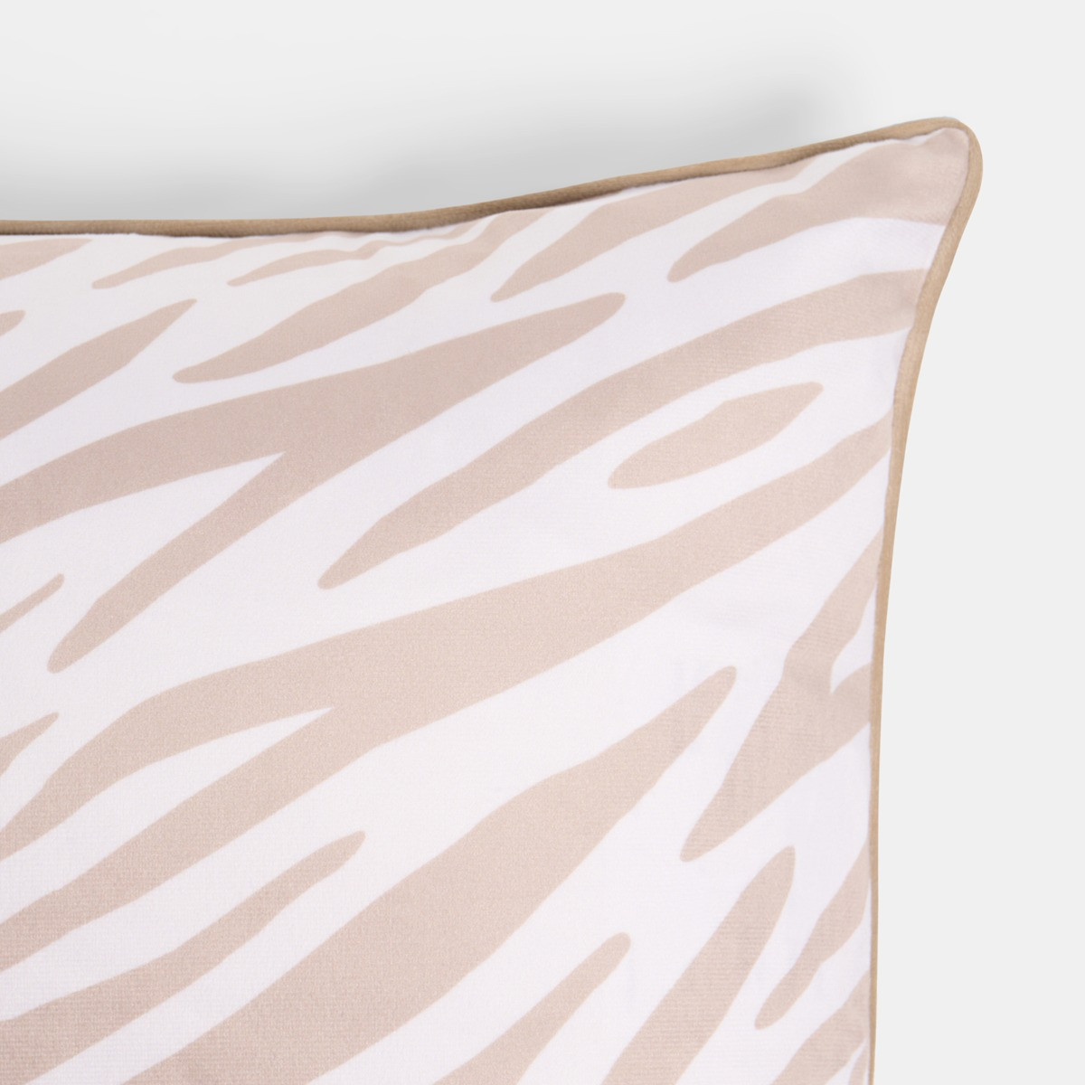 OHS Zebra Print Cushion Covers, Natural - 45 x 45cm>