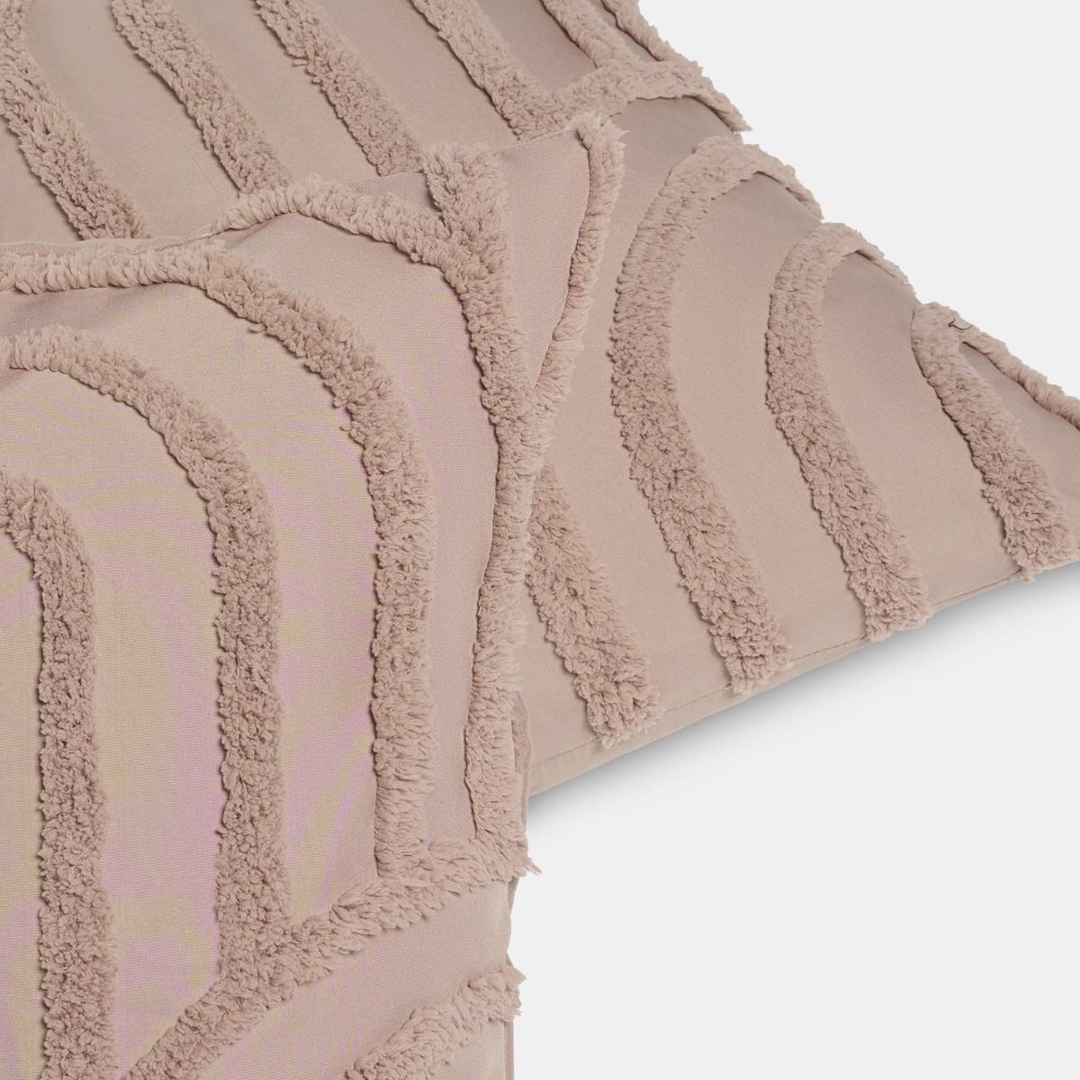 OHS Tufted Arches Cushion Covers, Natural - 45 x 45cm>