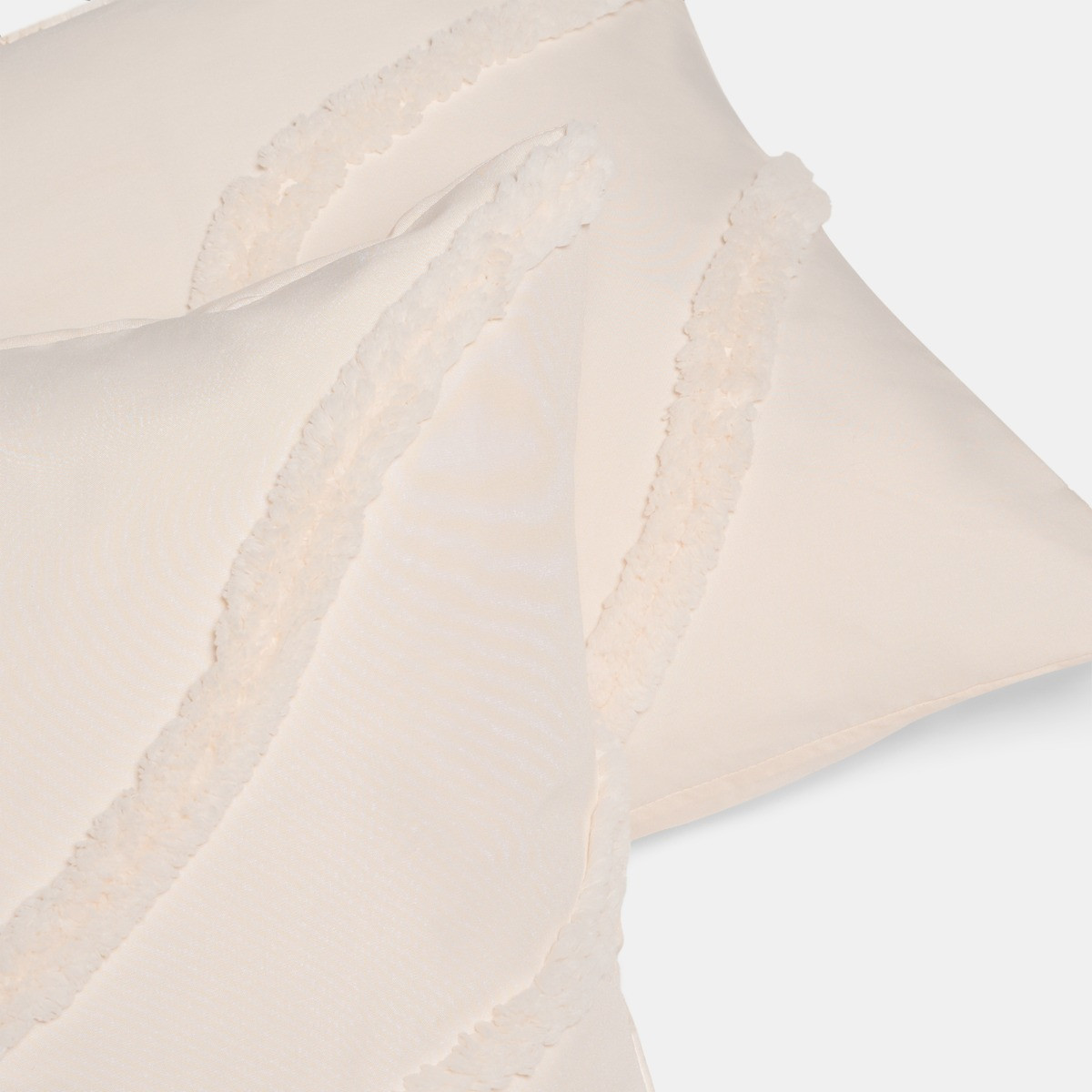OHS Tufted Contour Cushion Covers - Ivory>